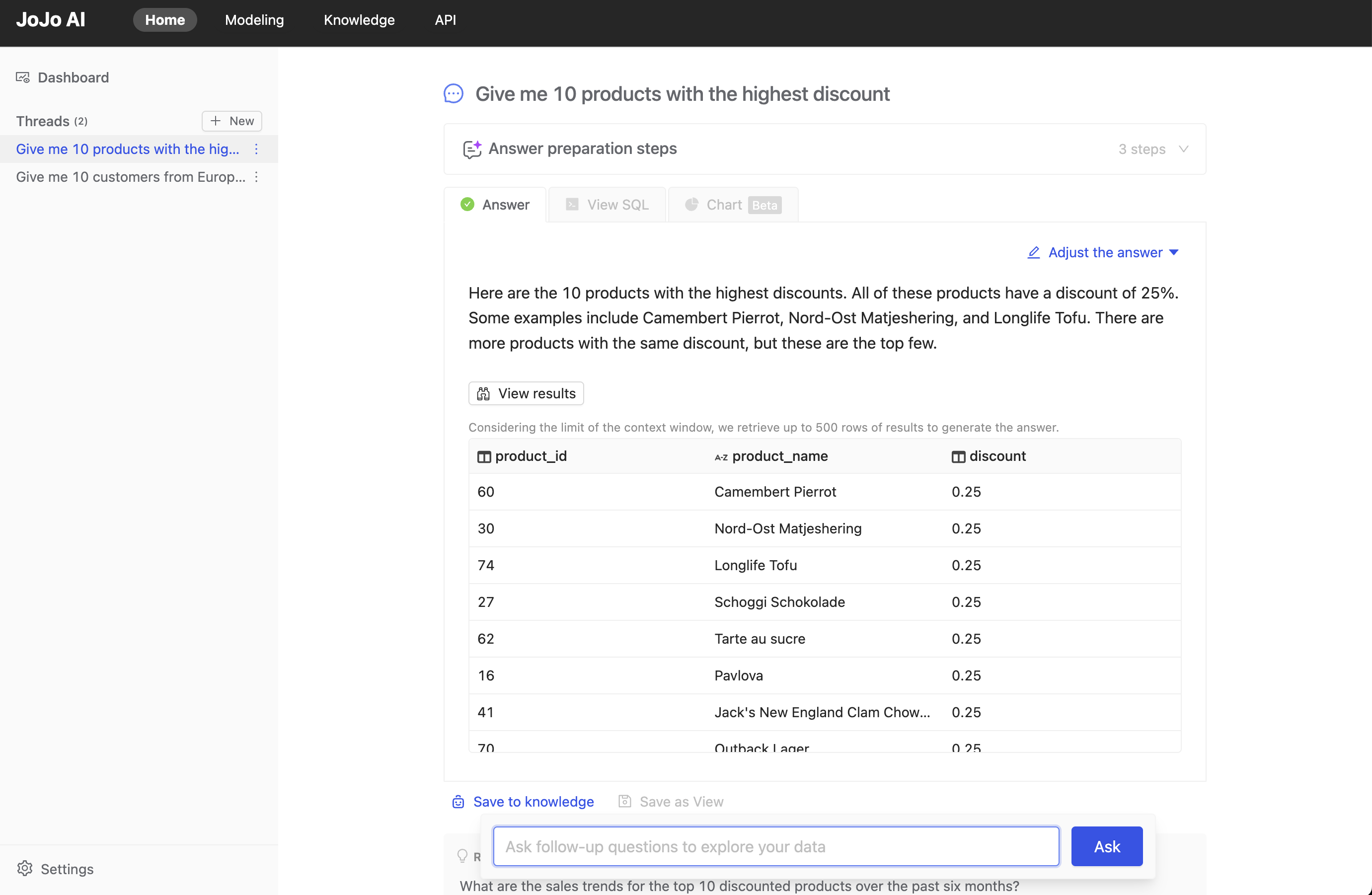 AI Data Analyst